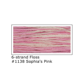 [WeeksDyeWorksFloss1138] Weeks Dye Works Stranded Floss 1138 Sophie's Pink