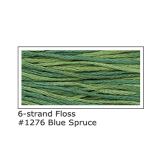 [weeksdyeworksfloss1276bluespruce] Weeks Dye Works Stranded Floss 1276 Blue Spruce