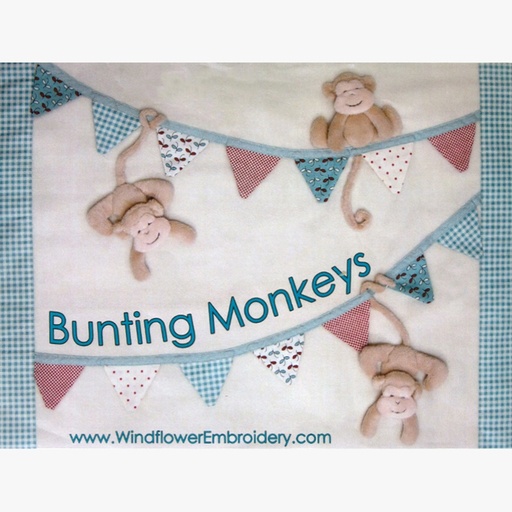 [WindflowerBuntingMonkeys] Windflower Bunting Monkeys
