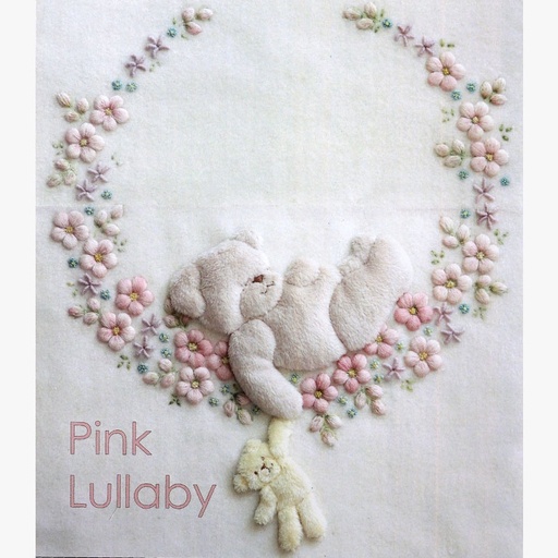 [windflowerpinklullabybabyblanketkit] Windflower Pink Lullaby Baby Blanket Kit